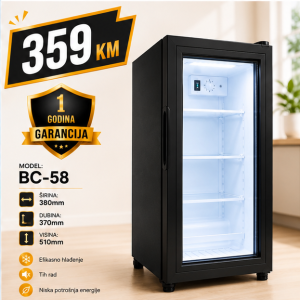 Rashladna vitrina za piće i kolače BC 58